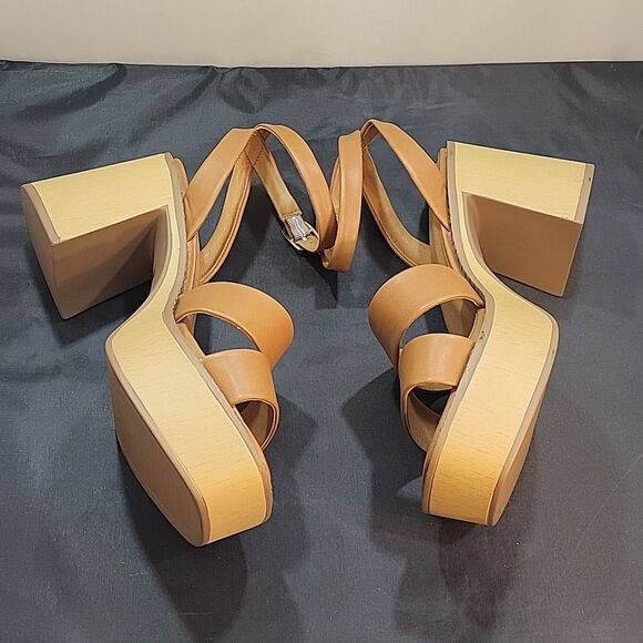 BRAND NEW REPORT WMS ZUES BLOCK HEEL DOUBLE STRAP ADJUSTABLE BUCKLE SAND… - Picture 14 of 15